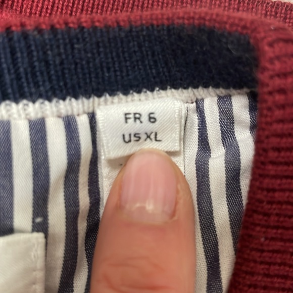 Lacoste XL maroon cotton sweater - Picture 2 of 4